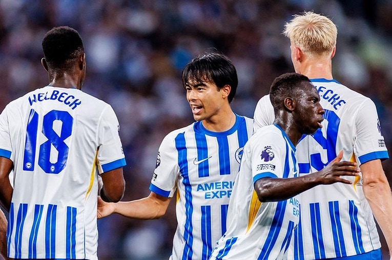 プレシーズン、日本で2試合をこなしたブライトン。三笘薫が3年目を迎える中で本人とウェルベック、ファン・ヘッケはどんなことを語っていた？　©Kiichi Matsumoto