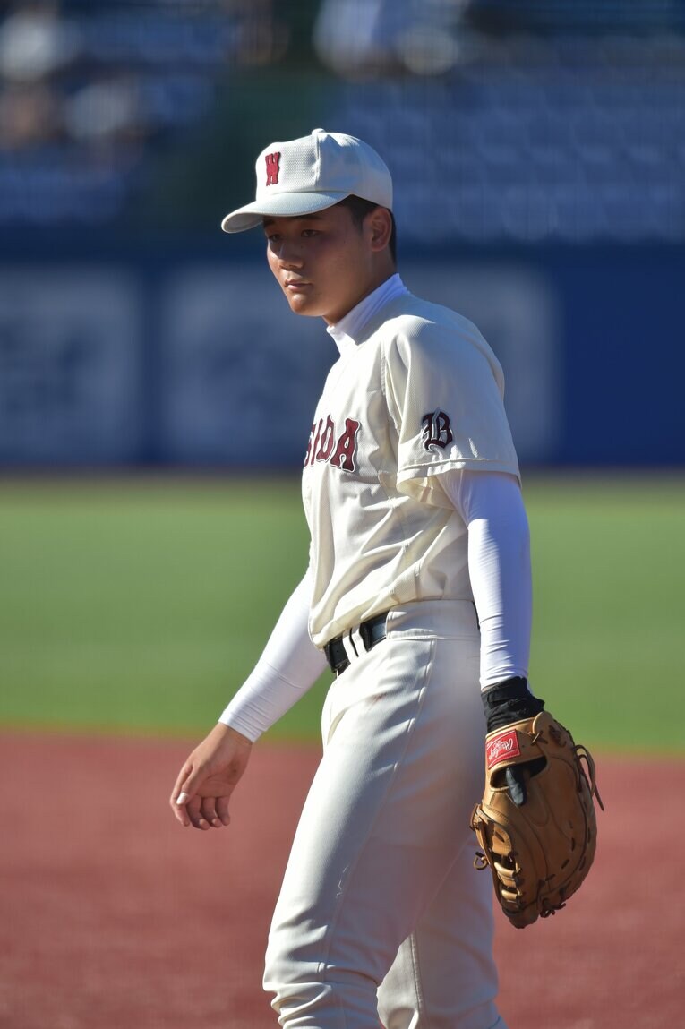 当時１年生の清宮。2015年夏の高校野球・西東京都大会準々決勝　早稲田実業×八王子で　©︎Hideki Sugiyama　