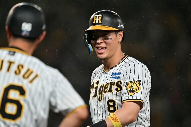 阪神終盤の大躍進を支えた2020年の「ドラ1」サトテルこと佐藤輝明 ©Hideki Sugiyama