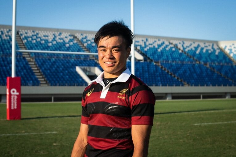 629日ぶりの公式戦に出場した早稲田大学ラグビー蹴球部・小西泰聖（4年） ／ photograph by Asami Enomoto