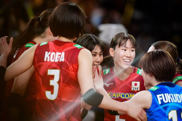 林琴奈（VNL韓国戦）©︎Volleyball World