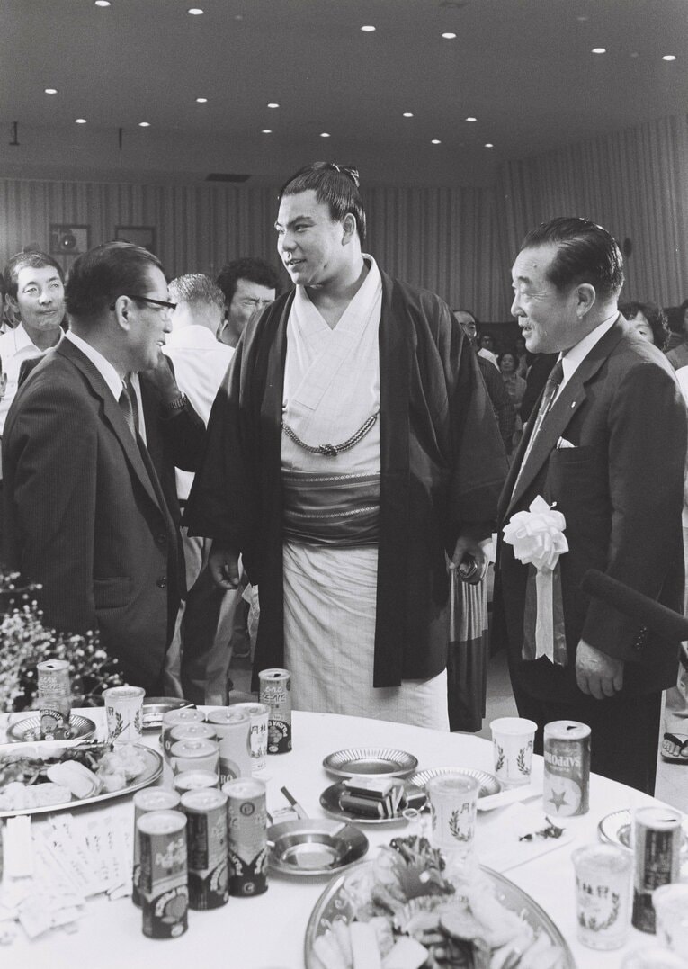 千代の富士、1981年の横綱昇進祝賀会　©BUNGEISHUNJU