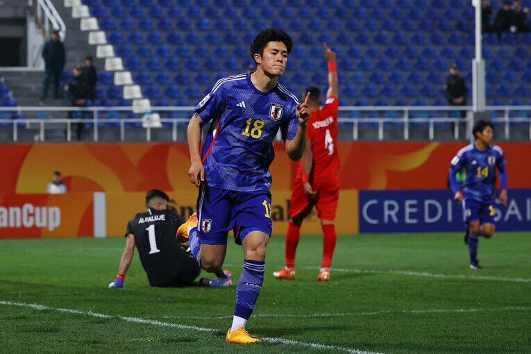 U-20アジア杯で活躍した熊田は今後パリ世代で注目したいスコアラーだ　©AFLO