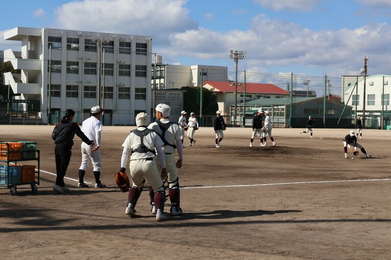 全部員は選手18人、マネージャー4人だけ。少子化の影響も大きいという　©Fumi Sawai