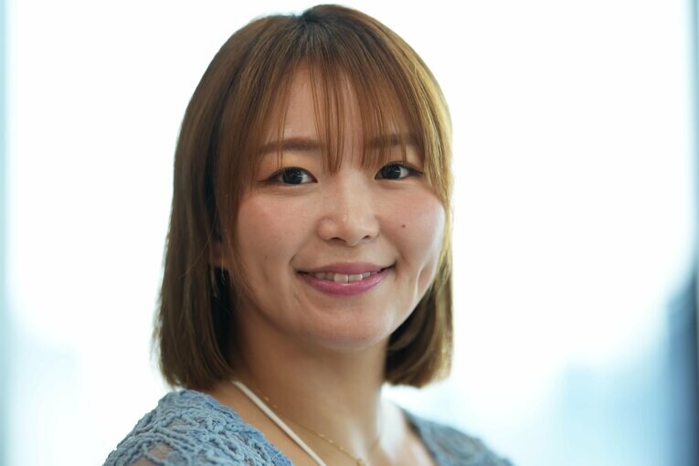 自信に満ちた笑顔のSareee　©Essei Hara