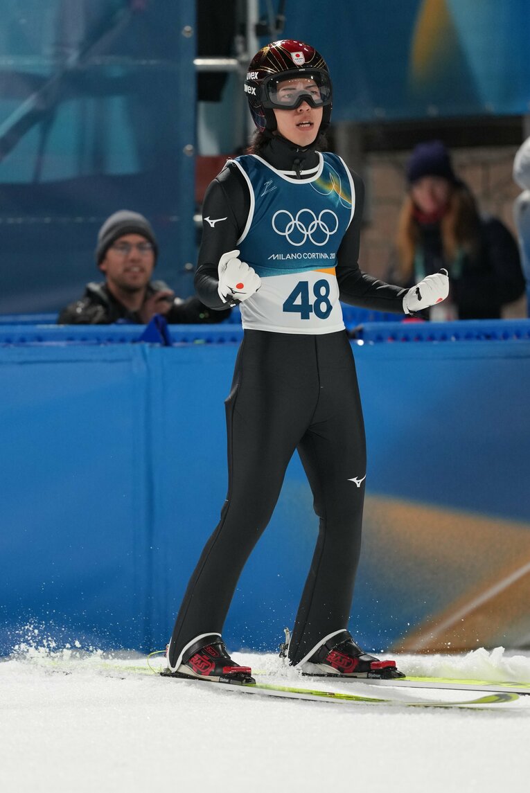 ミラノ五輪男子ノーマルヒルの現地写真【スワイプするとそのほかの写真もご覧になれます】　©Tsutomu Kishimoto／JMPA