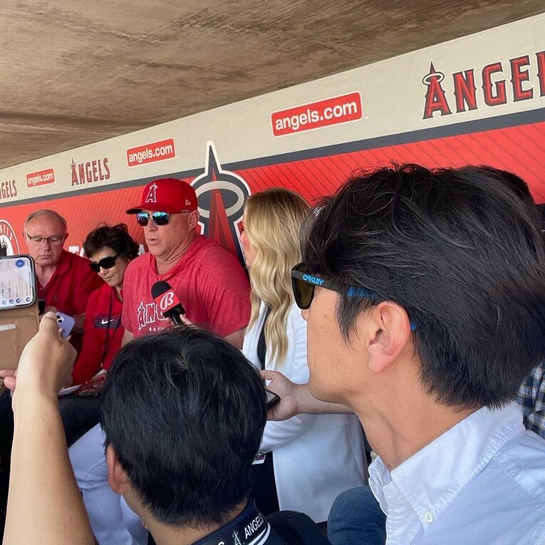 LA取材の様子（筆者提供）