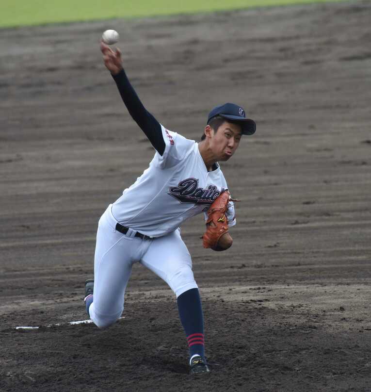 岐阜第一の阪口楽　©Gifu Shimbun/Kyodo News
