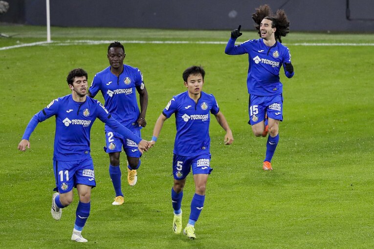 アレニャ（11番）は現在、ヘタフェで久保建英とチームメートになっている©Getty Images