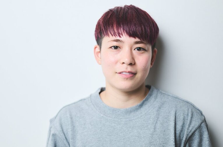 今年9月に行われるW杯へ向けたバスケ女子日本代表候補にも選ばれている安間志織 ／ photograph by Yuki Suenaga