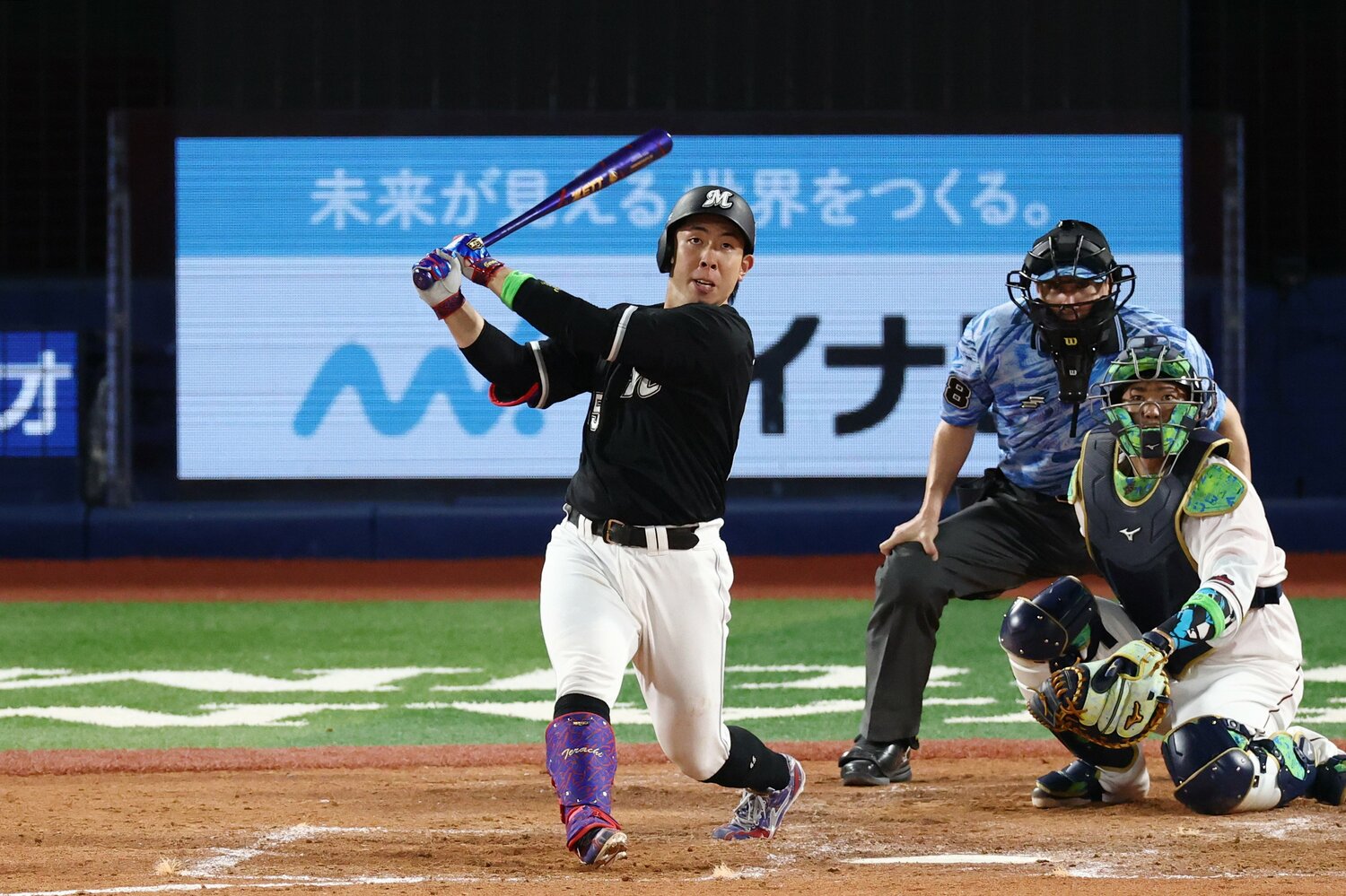 昨夏のオールスターではタイムリー二塁打を放つなどイキイキと躍動した寺地 ©JIJI PRESS