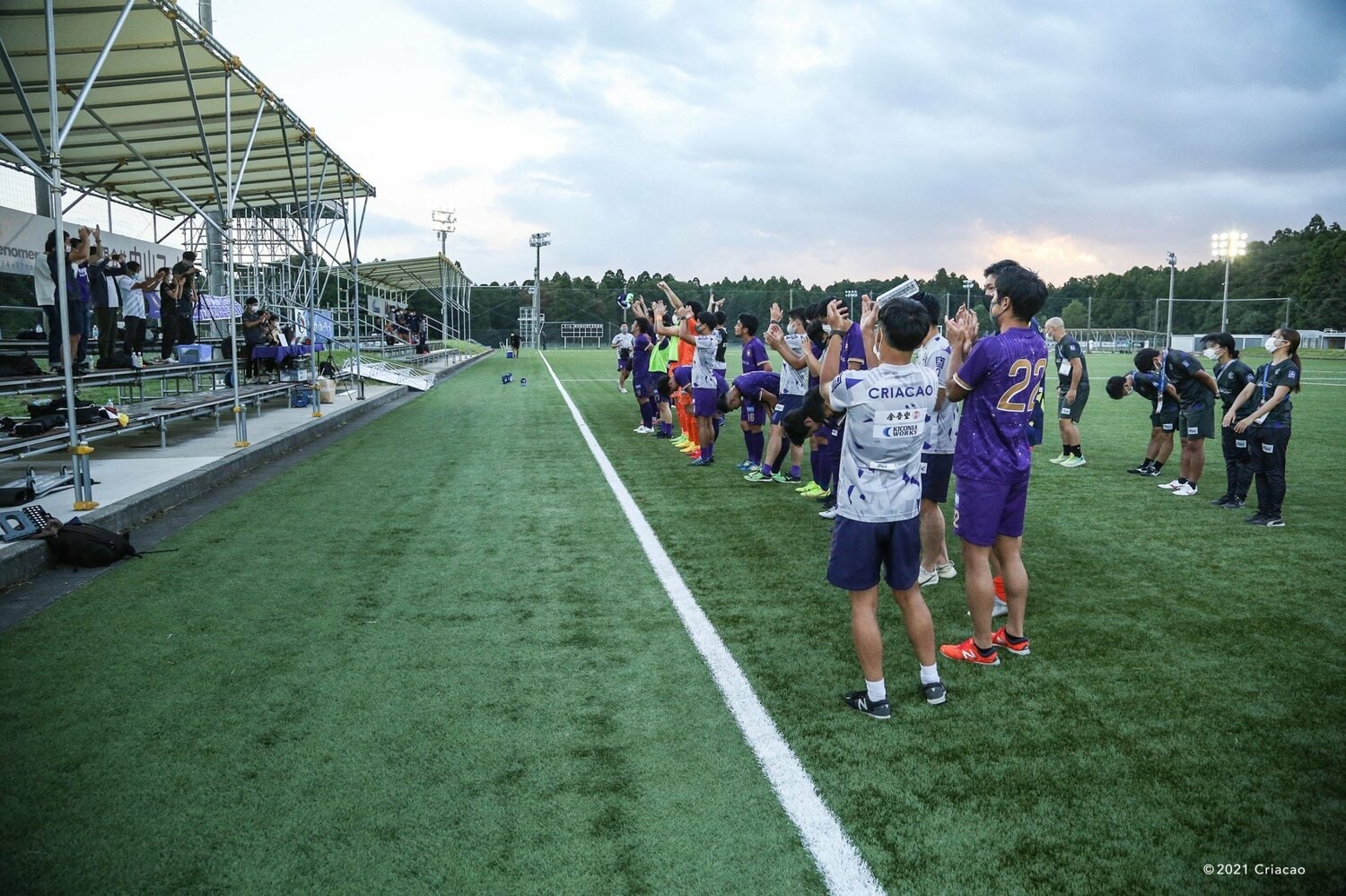 試合会場ではYouTubeのLIVE配信などを駆使してクリアソン新宿の熱を伝えてきた　©︎Criacao Shinjuku