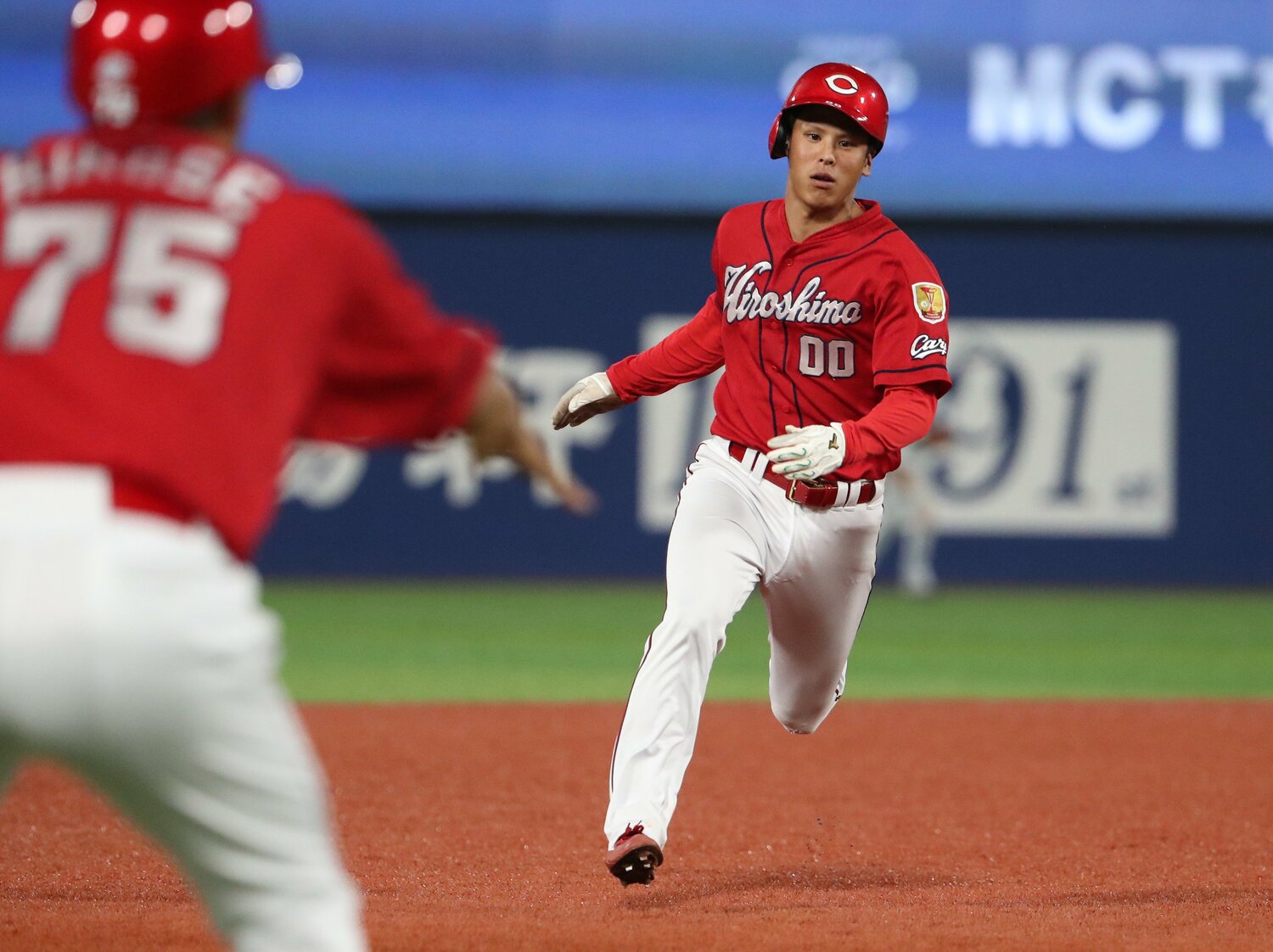 育成ドラフト枠で2014年にソフトバンクに入団した曽根は、18年途中からカープでプレーしている ©JIJI PRESS