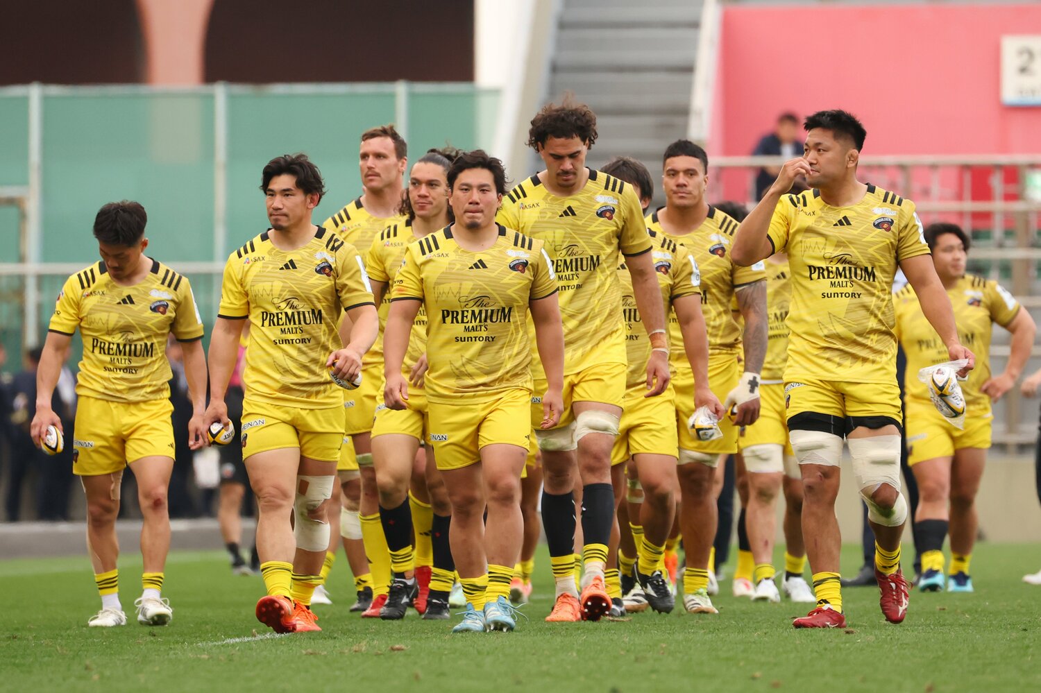 15節が終わった時点でプレーオフ圏内ギリギリの6位と苦戦が続くサンゴリアス　©AFLO