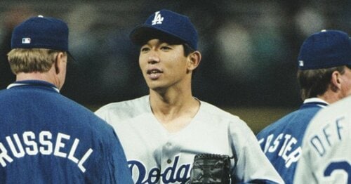 野茂英雄に米スター選手が直接伝えた感謝「メジャーリーグはキミに救われた」…負けても称賛されたプレーオフの先発 「トルネード旋風」は何を残したか -  MLB - Number Web - ナンバー