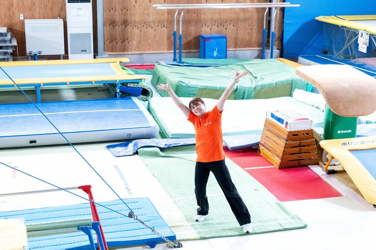 現在は姫路市の体操クラブ『おさるの森』で、ダンス教室などのインストラクターを務めている　©Takashi Shimizu