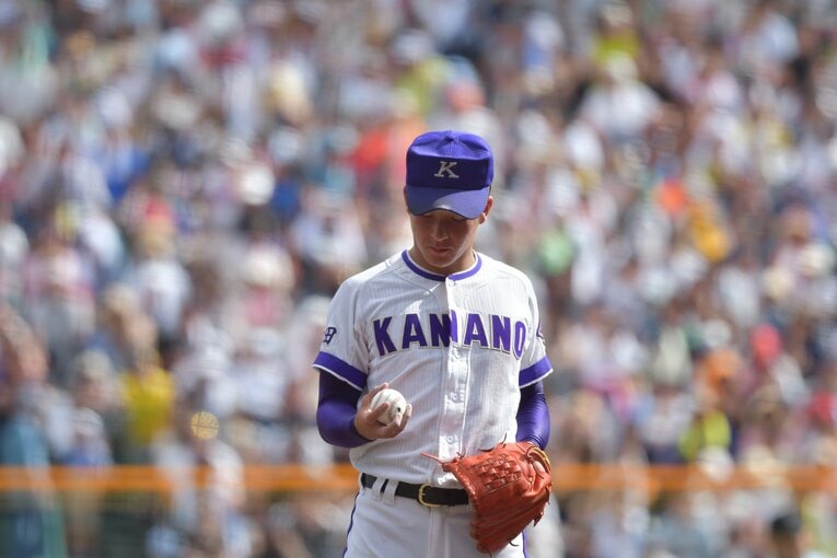 第100回大会決勝戦で先発した金足農・吉田輝星　©︎Hideki Sugiyama