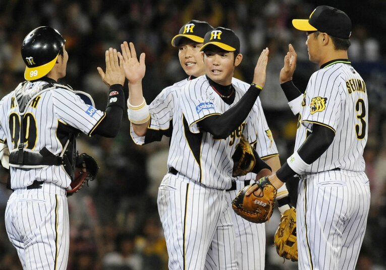 長女誕生の知らせを聞いた日のナイターで見事、完封勝利。見事に「持っている」ことを証明した　©︎KYODO