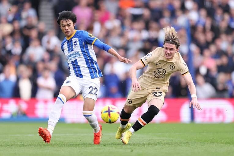 初アシストをマークしたチェルシー戦　©Getty Images