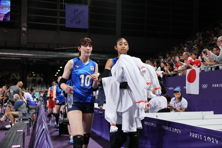 井上愛里沙（パリ五輪 ポーランド戦）©︎Kaoru Watanabe/JMPA