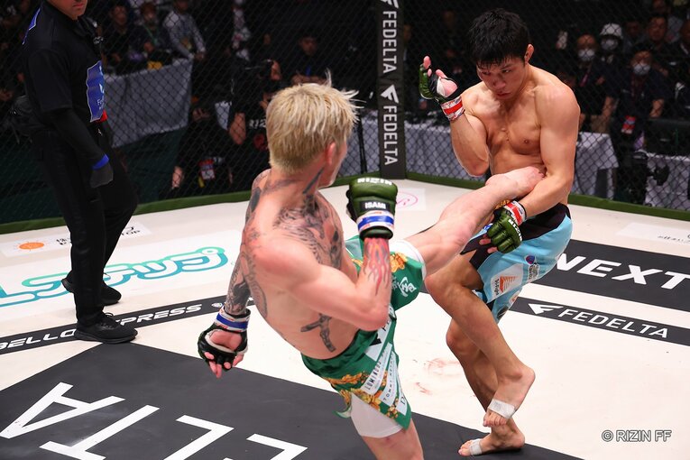 『RIZIN LANDMARK 5』斎藤裕vs平本蓮　©RIZIN FF