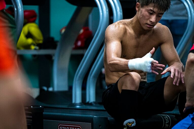 2019年ドネア戦前の公開練習　©Takuya Sugiyama