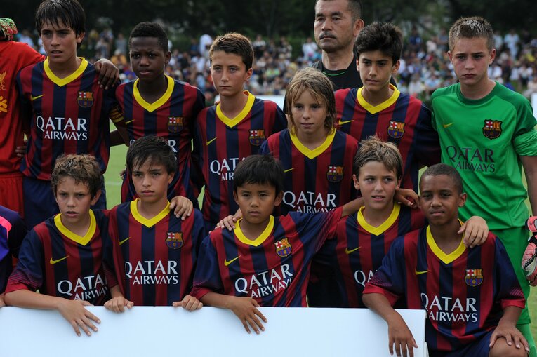 当時12歳、バルセロナ時代（2013年）©︎Getty Images