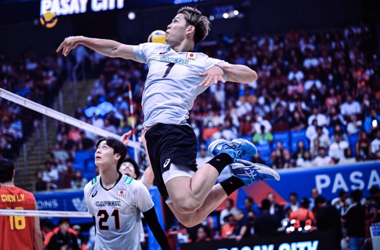 西田有志（NVL中国戦）　©︎FIVB