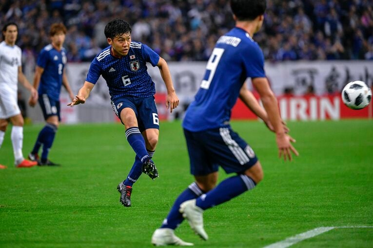 2018年ウルグアイ戦　©︎Takuya Sugiyama／JMPA