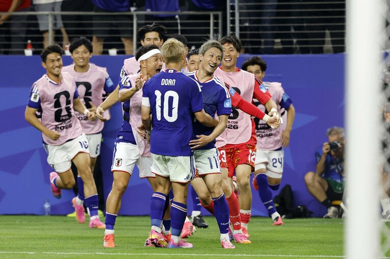 【スウェーデン戦】日本は前田大然が先制ゴール　©Atsushi Tokumaru