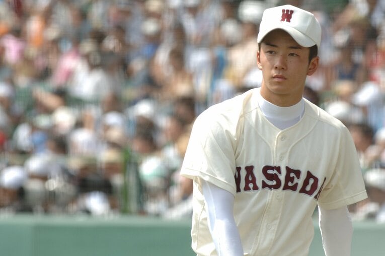 2006年、夏の甲子園で田中と投げあった斎藤佑樹　©Hideki Sugiyama