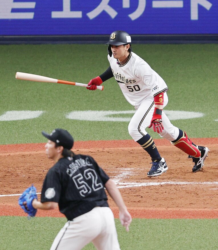 劇的なサヨナラバスターの瞬間　©︎JIJI PRESS