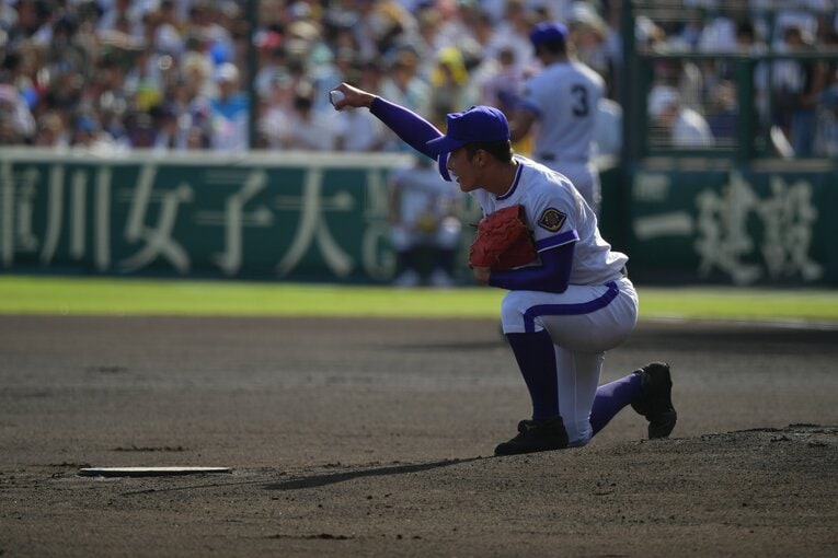 金足農業高・吉田輝星（2018年夏の甲子園・準々決勝 近江vs金足農業）　©︎Hideki Sugiyama