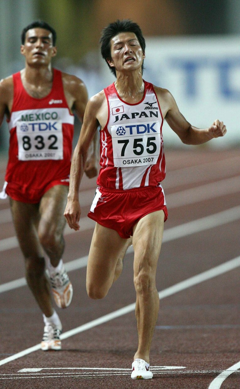 日本代表として2007年の世界選手権に出場した竹澤健介　©JIJI PRESS