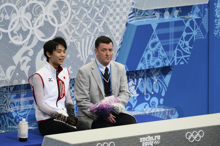 ソチ五輪での羽生結弦　©JMPA