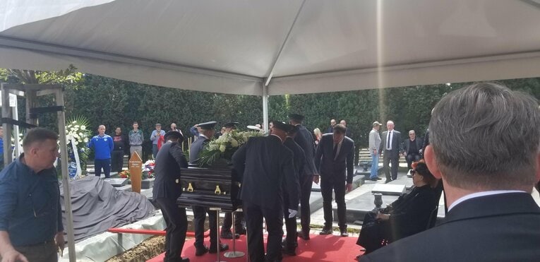 多くの関係者、ファンが参列した葬儀の様子　©︎Shuichi Tamura