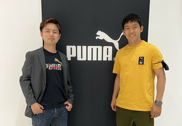 2022年、プーマのスタジオにて（サカモト氏提供）