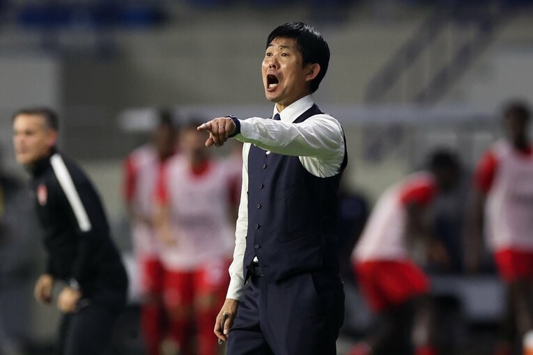 カナダ戦ではもちろん、手の内をすべて明かすことはしなかった森保監督　©Getty Images