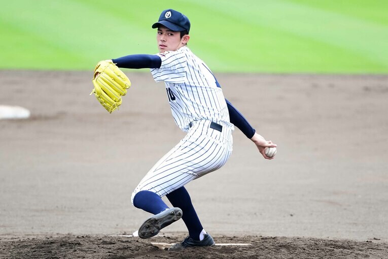 2019年岩手大会での佐々木朗希　©Asami Enomoto