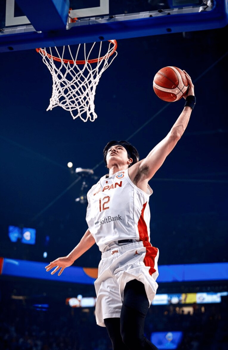 W杯ベネズエラ戦の渡邊雄太　©FIBA