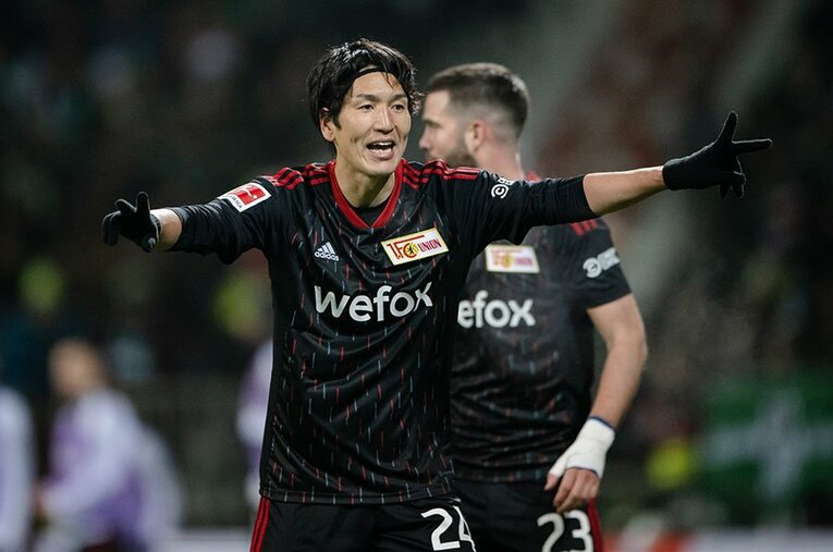 ウニオン・ベルリンでの最後のプレーとなったヴェルダー・ブレーメン戦。移籍直前、本人が筆者に語っていた新天地への思いとは… ／ photograph by Getty Images