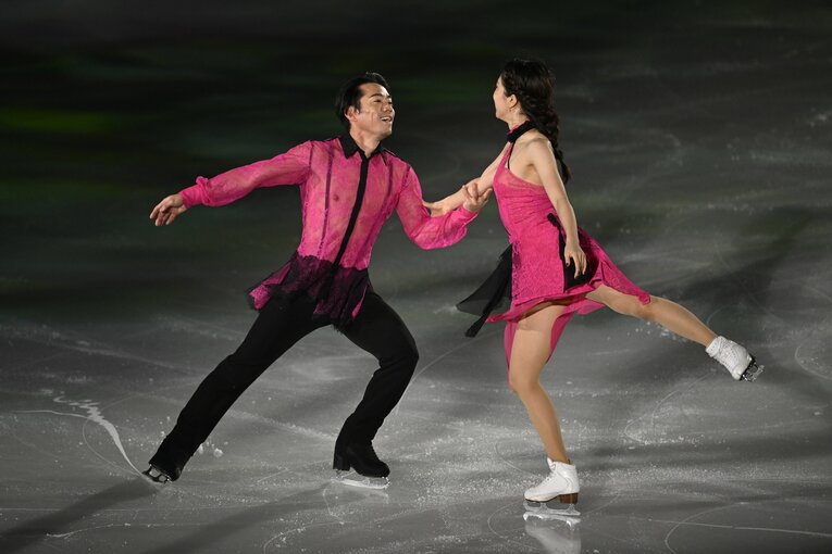 26日のメダリスト・オン・アイスでのエキシビションプログラム「love　goes」　©Asami Enomoto