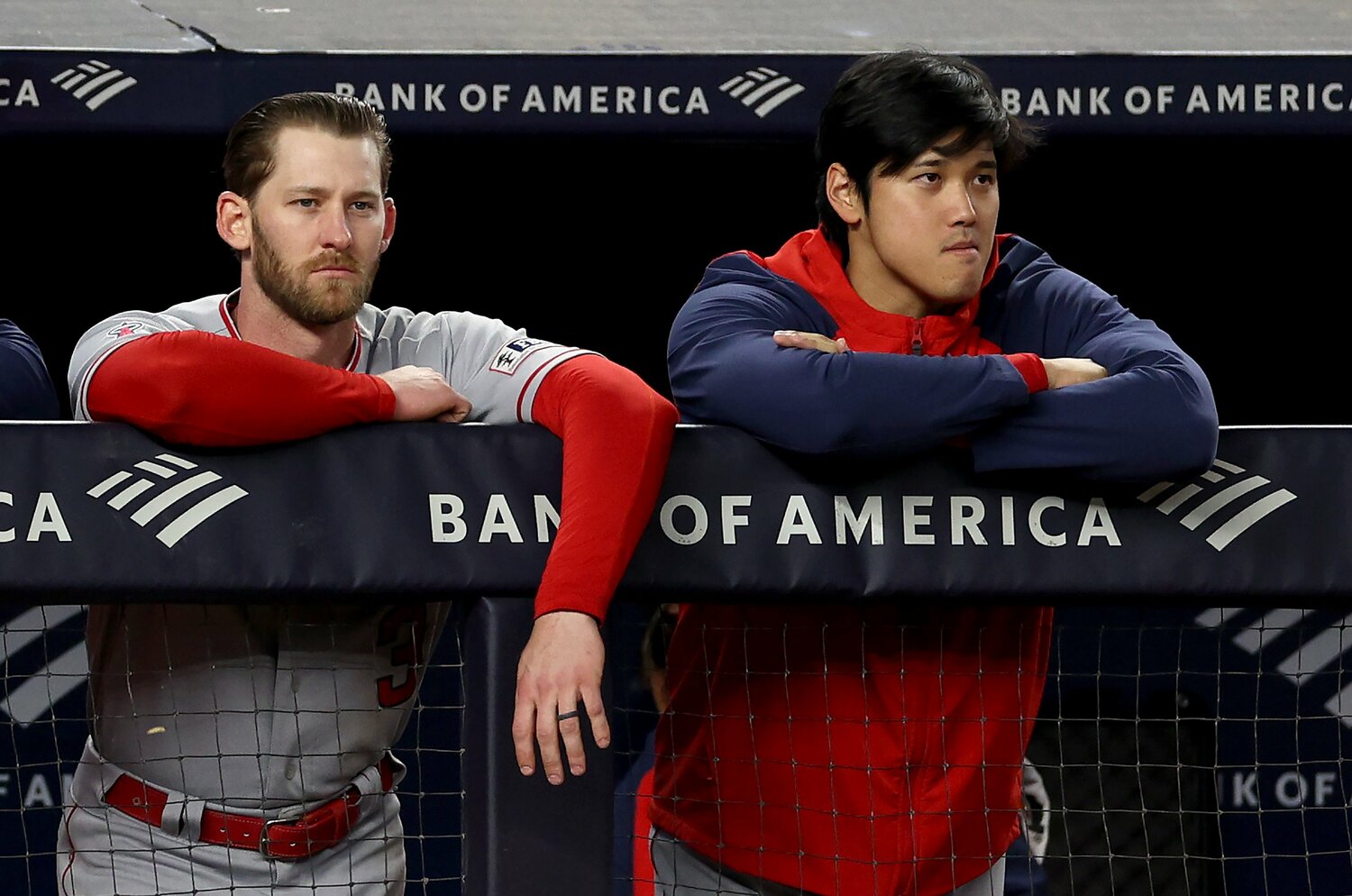 エンゼルス時代の大谷とウォード　©Getty Images