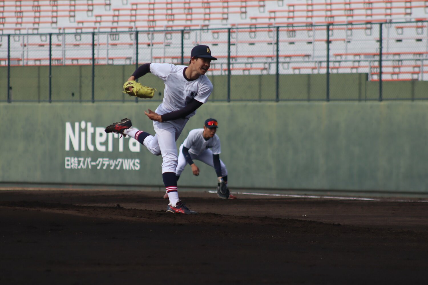 慶大で先発した渡辺和大 ©Kou Hiroo