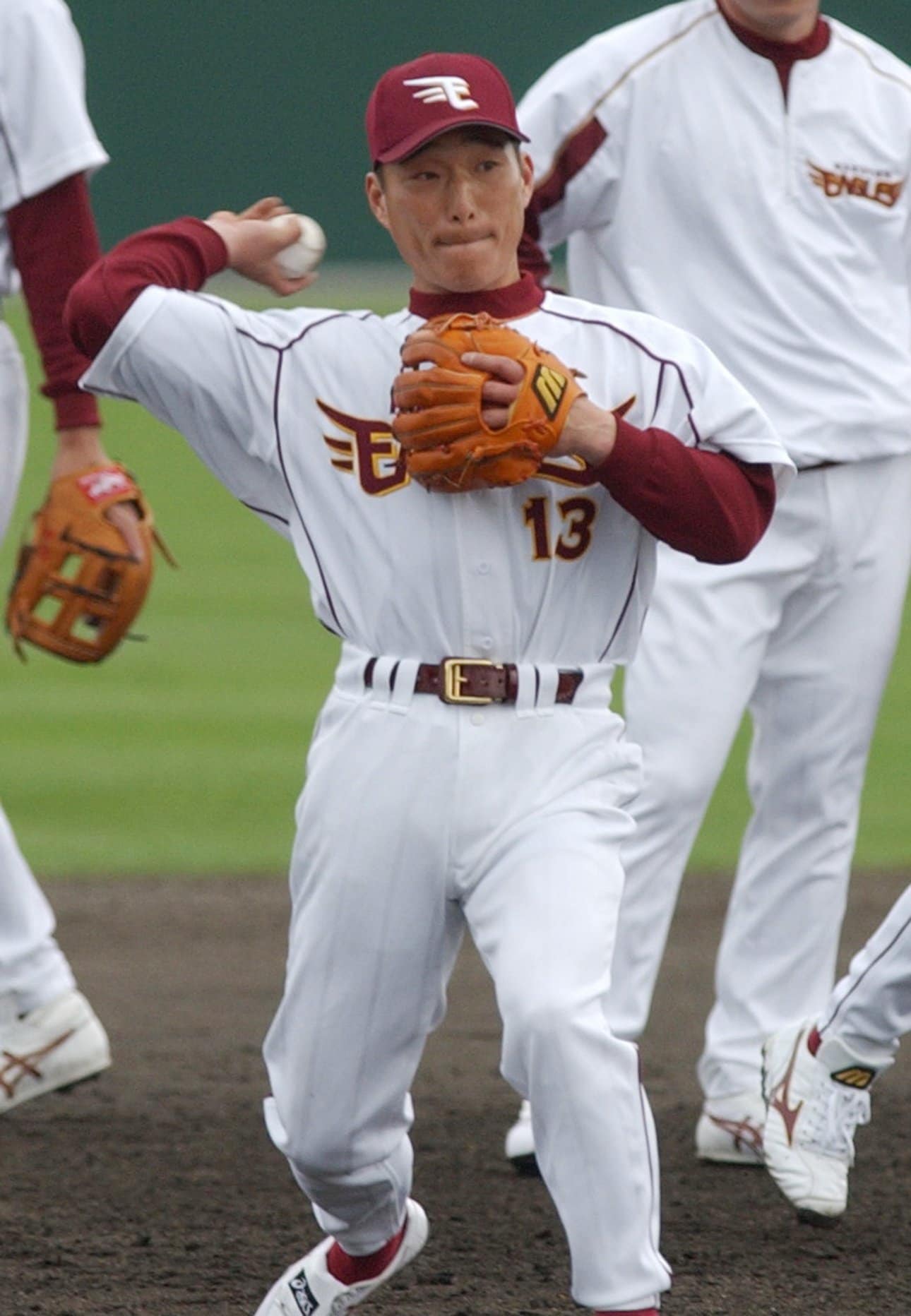 楽天時代の大島　©JIJI PRESS