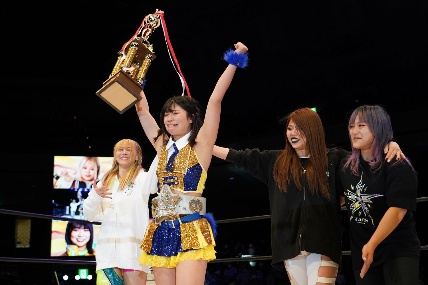 琉悪夏からフューチャー王座を奪取した昨年12月29日のタイトルマッチ