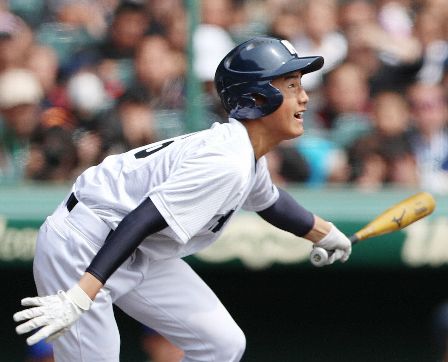 龍谷大平安高時代の西川 ©JIJI PRESS