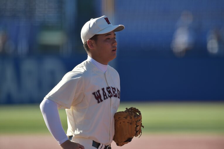 当時１年生の清宮。2015年夏の高校野球・西東京都大会準々決勝　早稲田実業×八王子で　©︎Hideki Sugiyama　