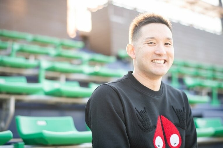 テレビ番組の収録以外は「ほとんど家にこもっていた」という杉谷の今オフの楽しみは、大人買いした漫画『はじめの一歩』を読破することだったという ／ photograph by Nanae Suzuki