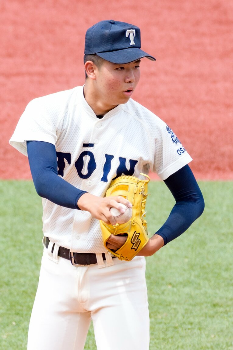 大阪桐蔭の「スーパー1年生」森陽樹　©Asuka Ehara